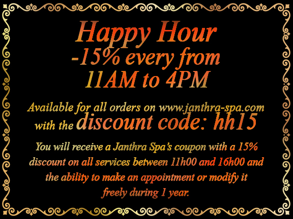 HAPPY HOUR JANTHRA SPA - EN Janthra Spa thai massage happy hour Paris